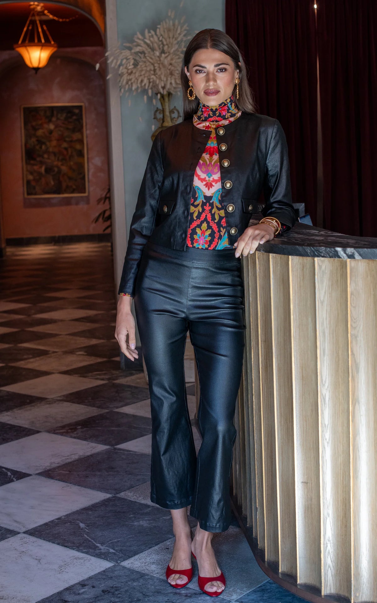 Remy Jacket - Black Metallic Denim