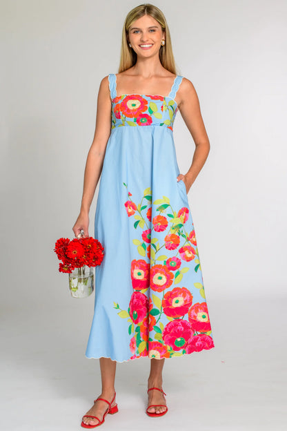 Annalisa Dress - Poppy Patch Blueberry