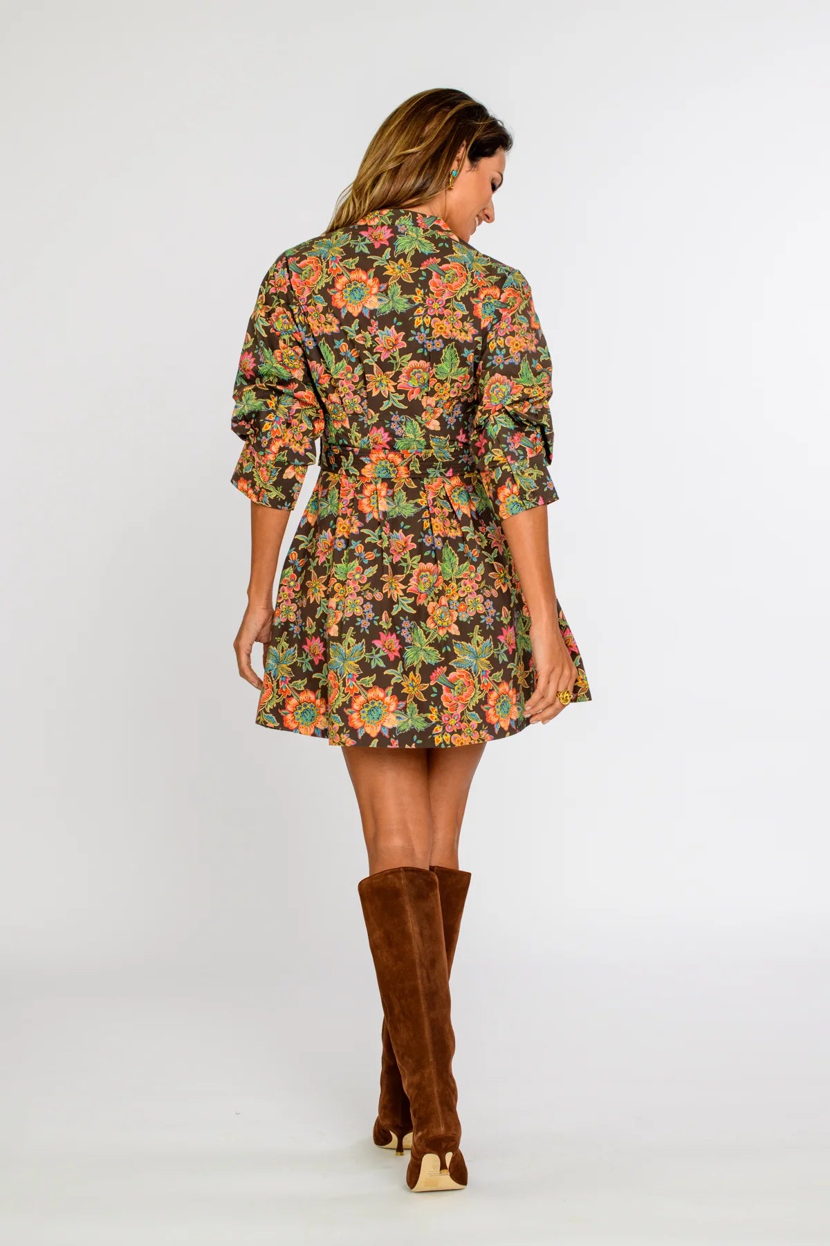 Cameron Dress - Wallflower Brown