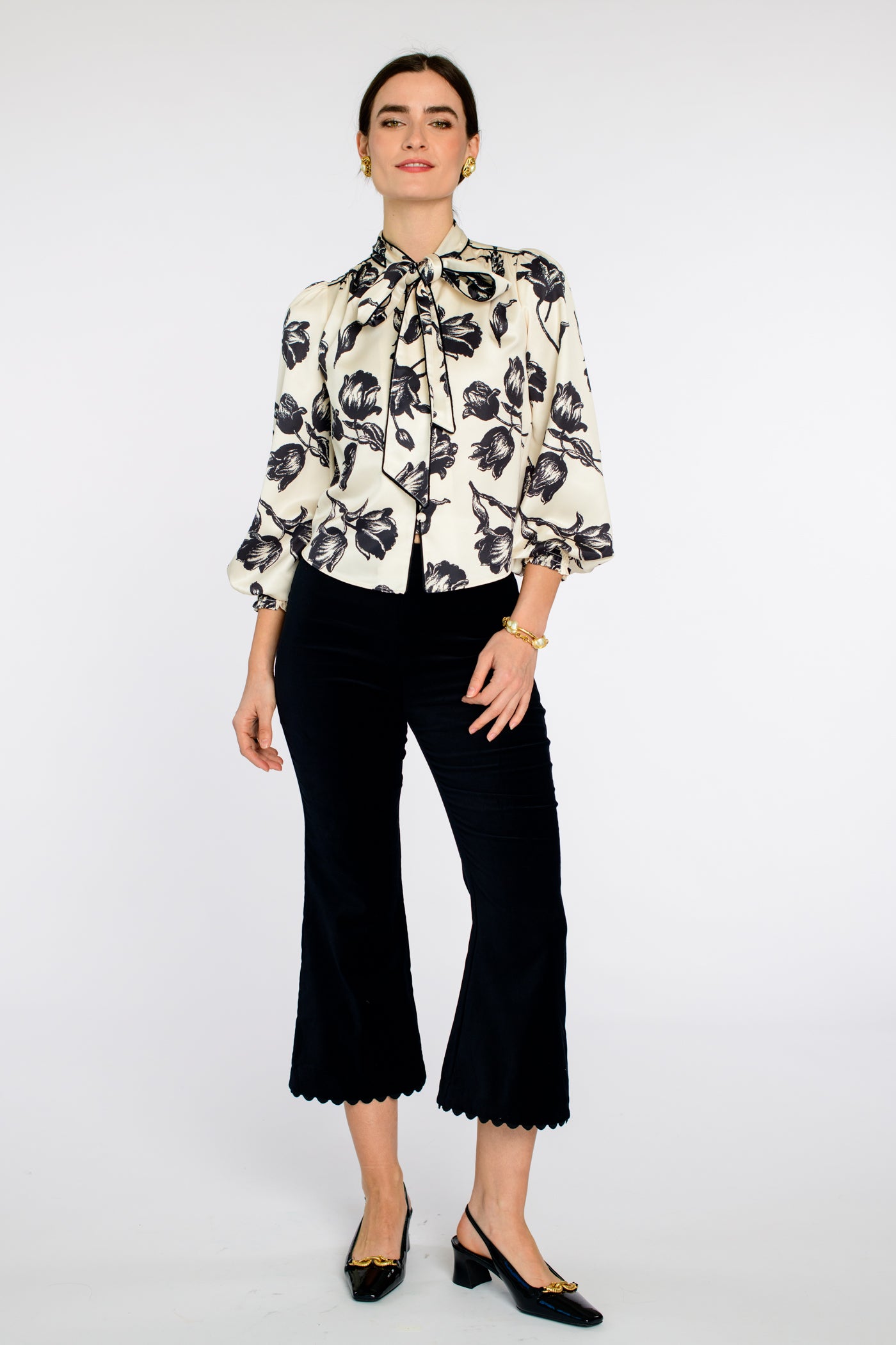 BRIT BOW BLOUSE