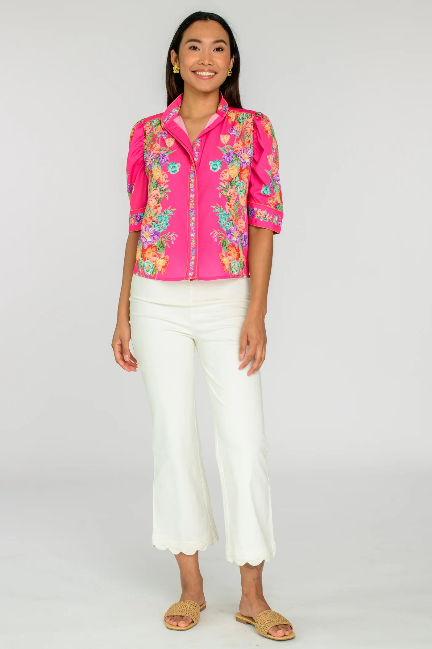 Ruthie Top - Tulip Tapesty (Pink Glo)