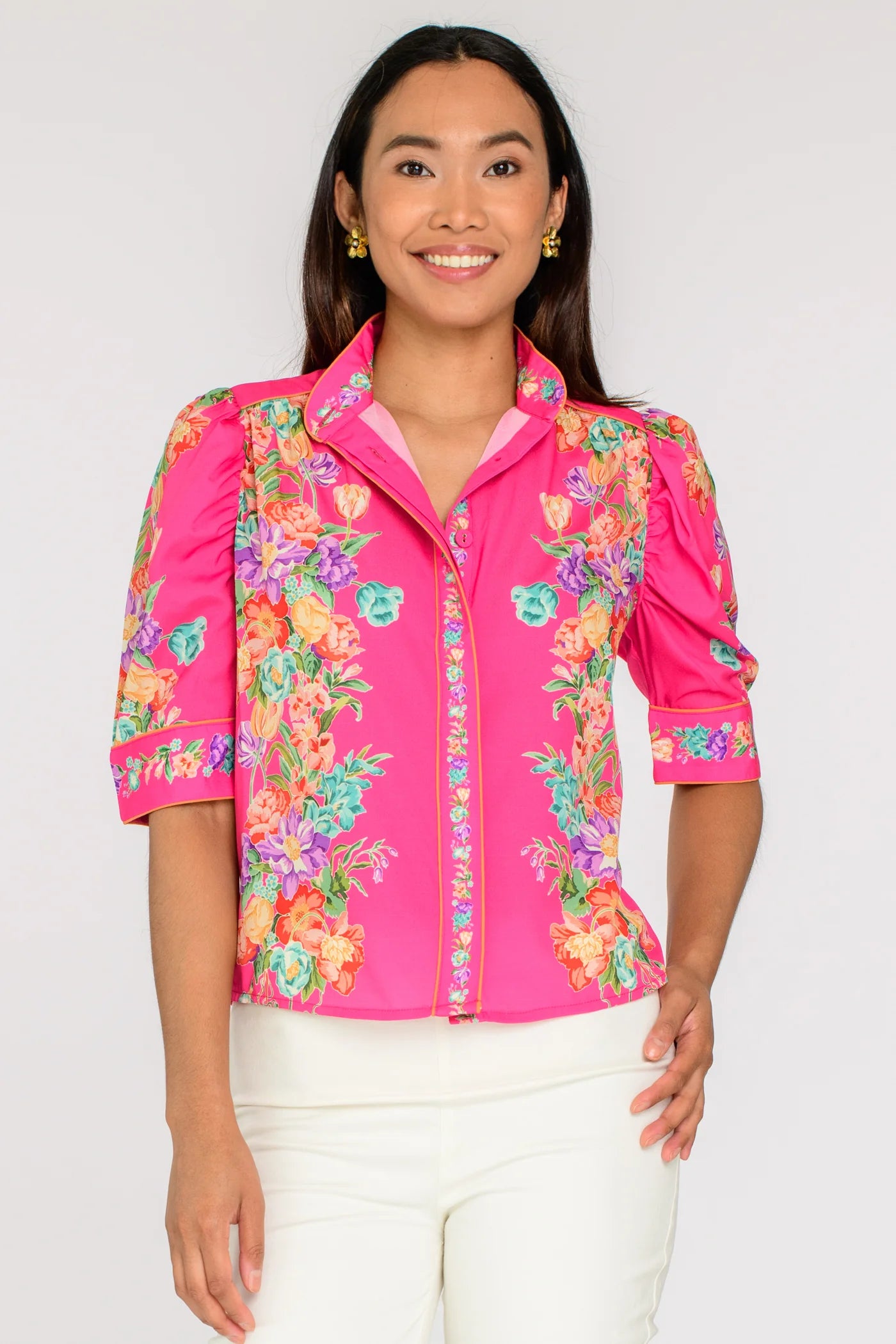 Ruthie Top - Tulip Tapesty (Pink Glo)