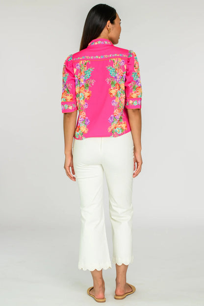 Ruthie Top - Tulip Tapesty (Pink Glo)