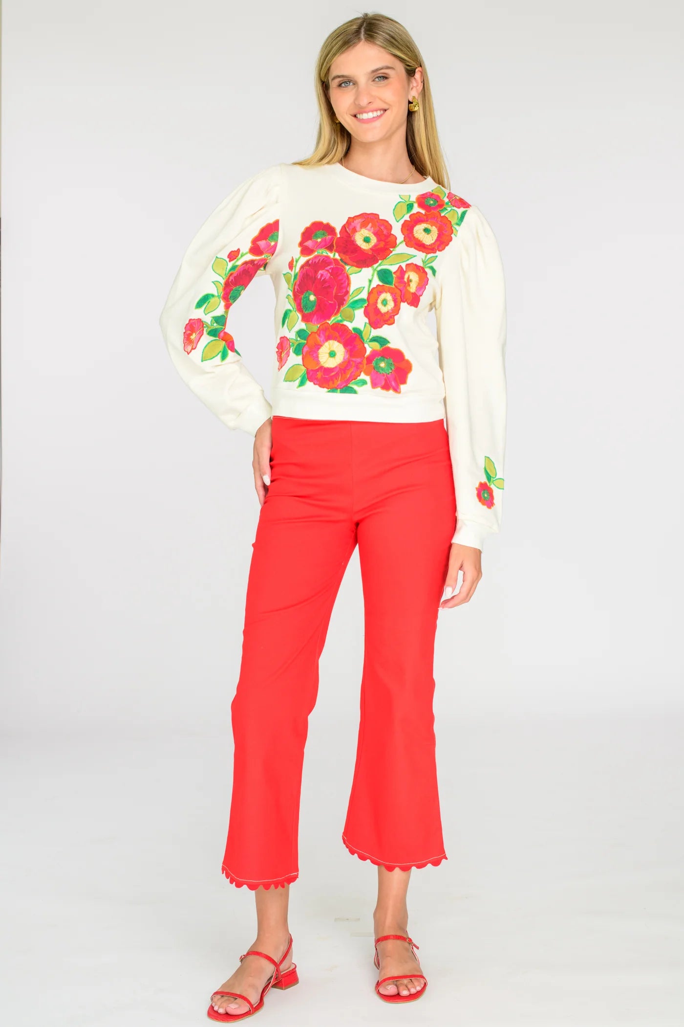 Jasmine Top - Poppy Patch