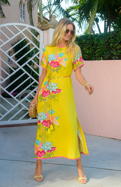Tess Midi Dress - Tropical Bamboo