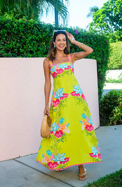 Annalisa Dress - Tropical Bamboo