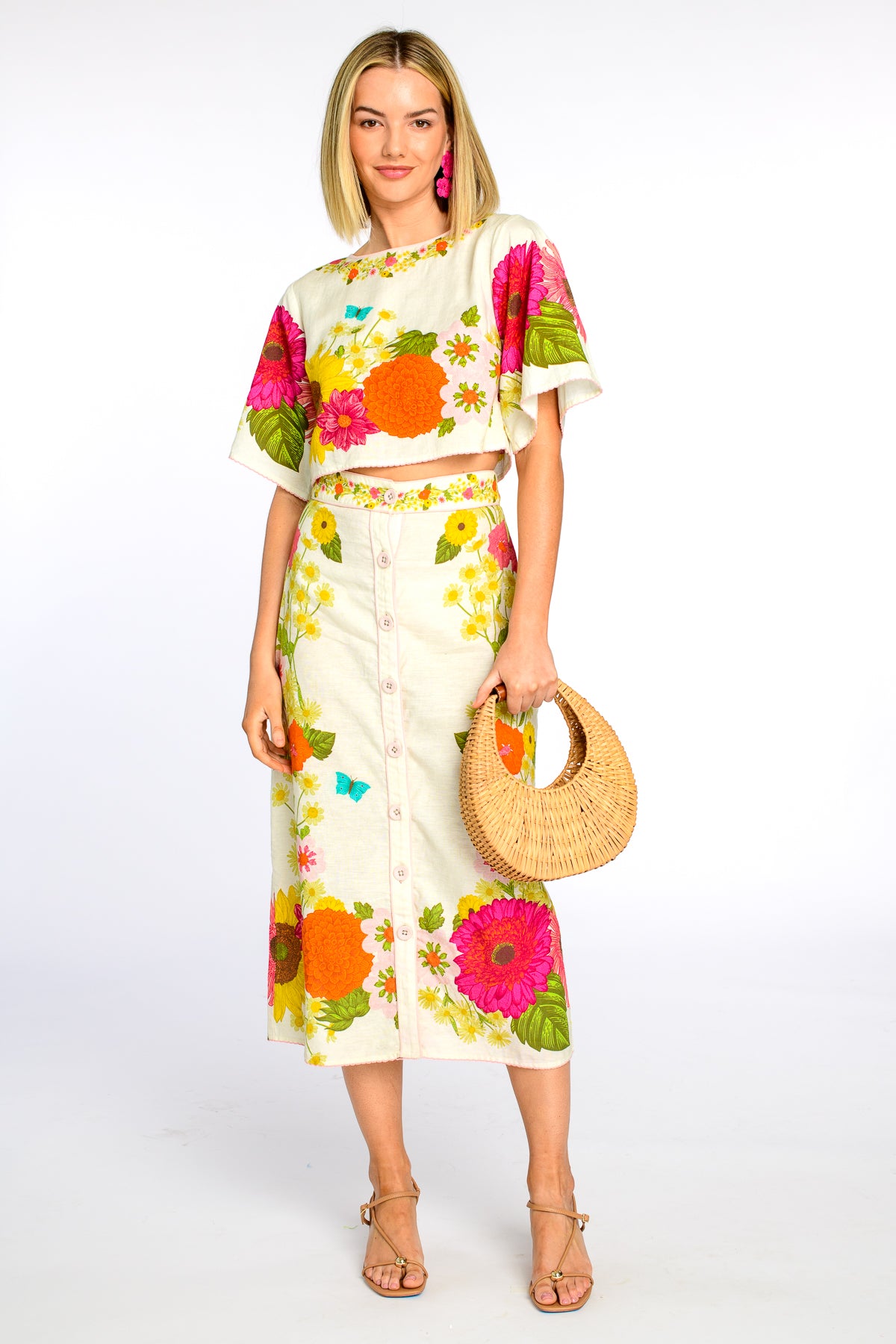 Paloma Top - Wildflower Ivory