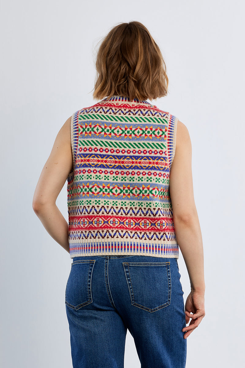 Alpine Sleeveless Sweater - Off White