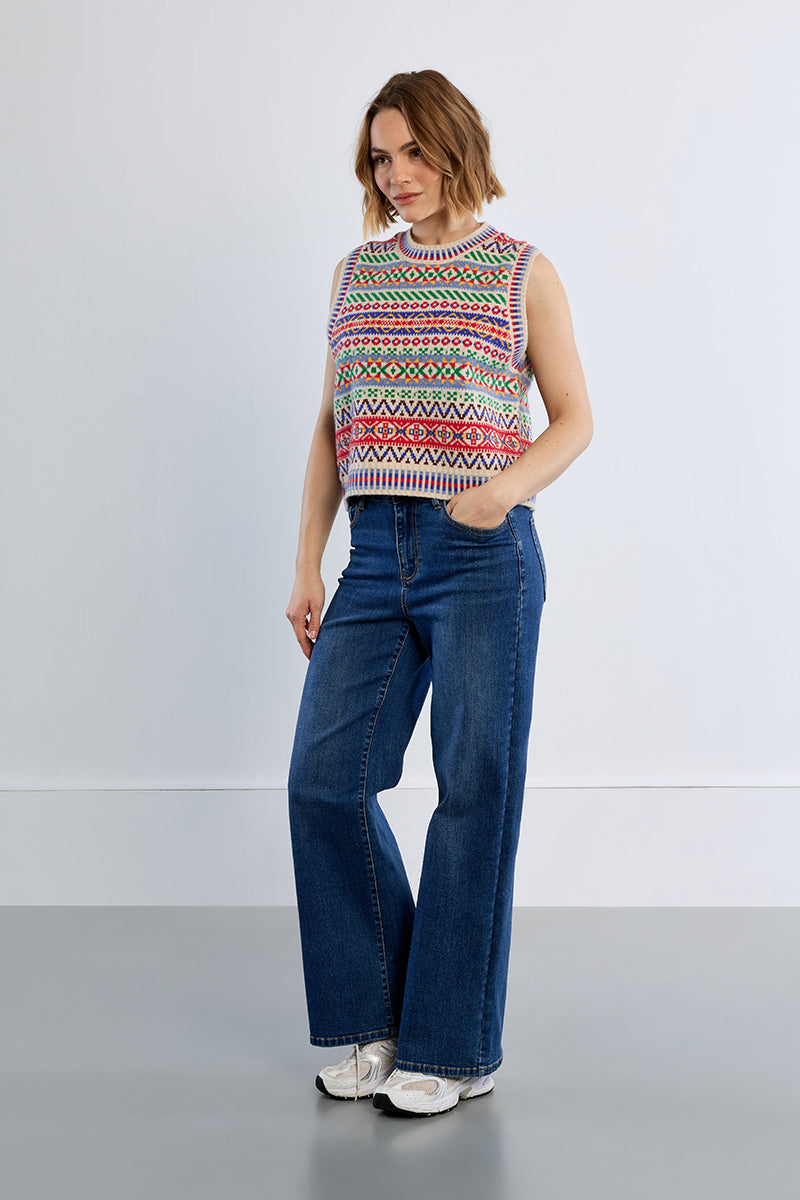 Alpine Sleeveless Sweater - Off White