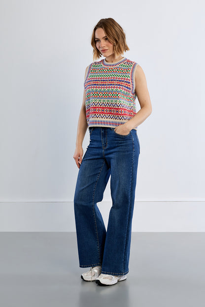 Alpine Sleeveless Sweater - Off White