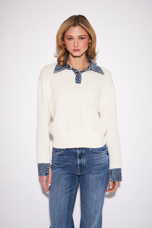 Elton Sweater - Oxford Denim