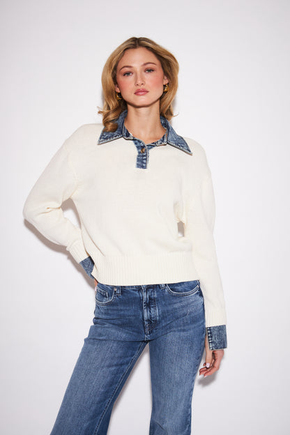Elton Sweater - Oxford Denim