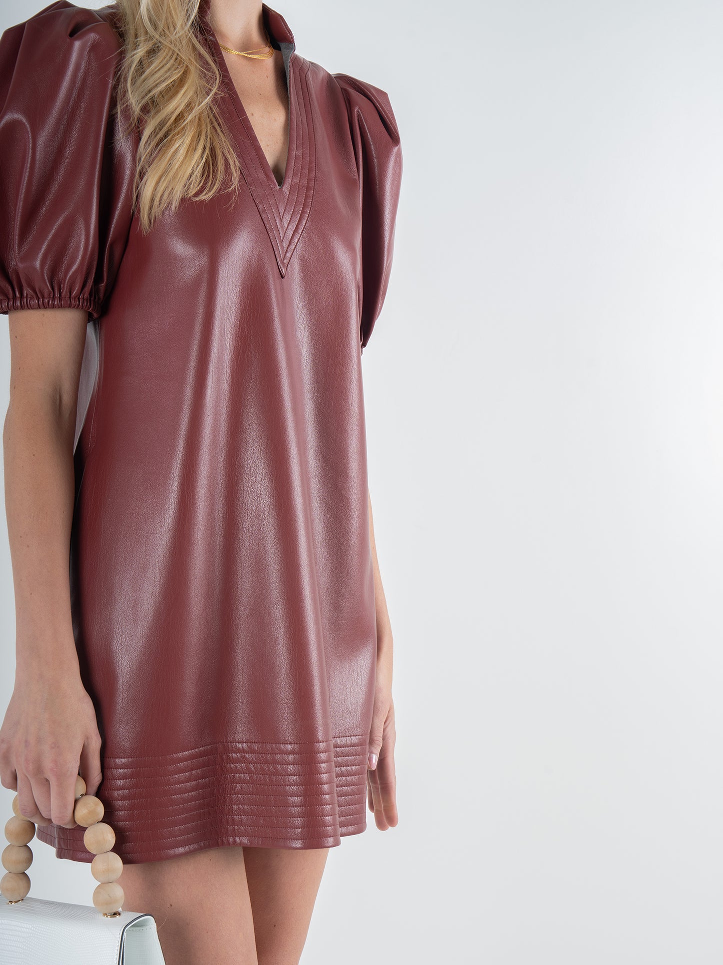 Emily McCarthy Hampton Mini Dress - Fired Brick