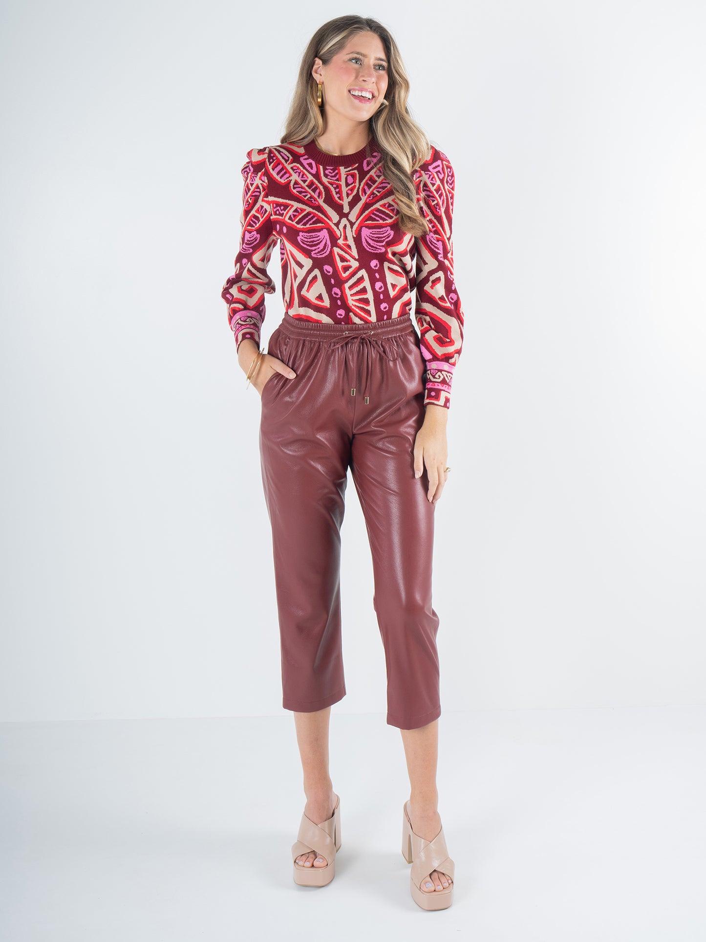 Emily McCarthy Julia Sweater - Tribal Palm