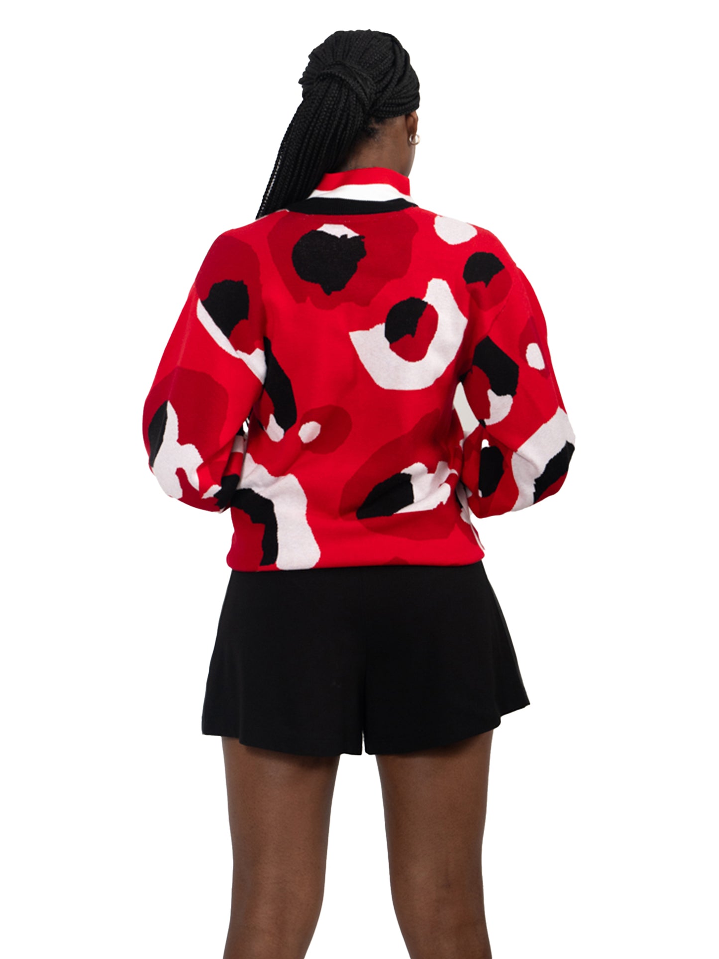 Emily McCarthy Lolli Sweater - Red Collegiate Cheetah