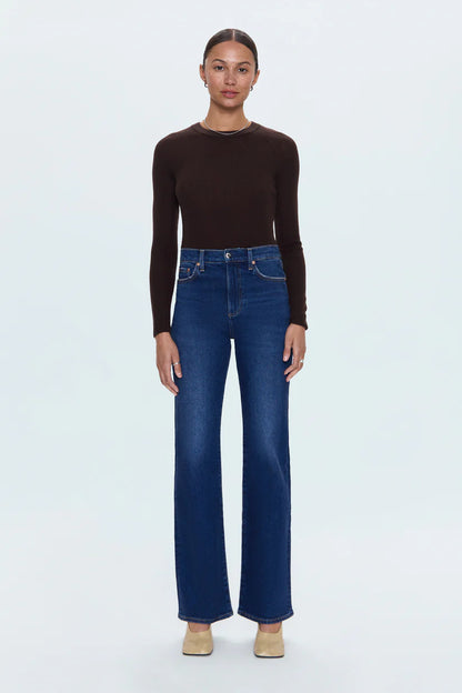 Evie High Rise Slim Boot Cut Jean - Penthouse