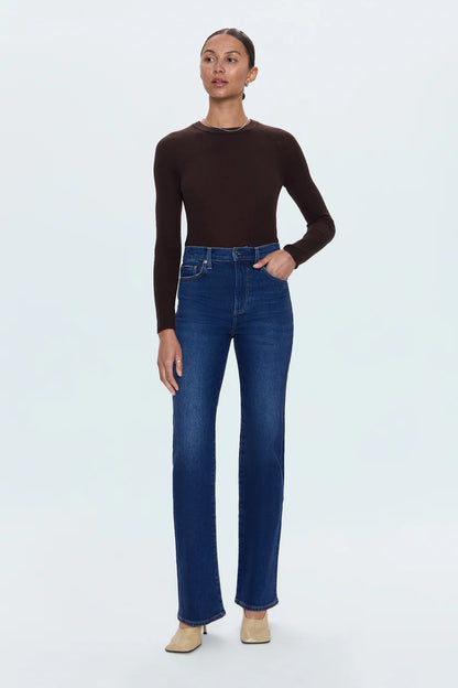 Evie High Rise Slim Boot Cut Jean - Penthouse