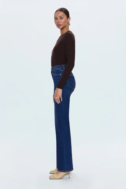 Evie High Rise Slim Boot Cut Jean - Penthouse