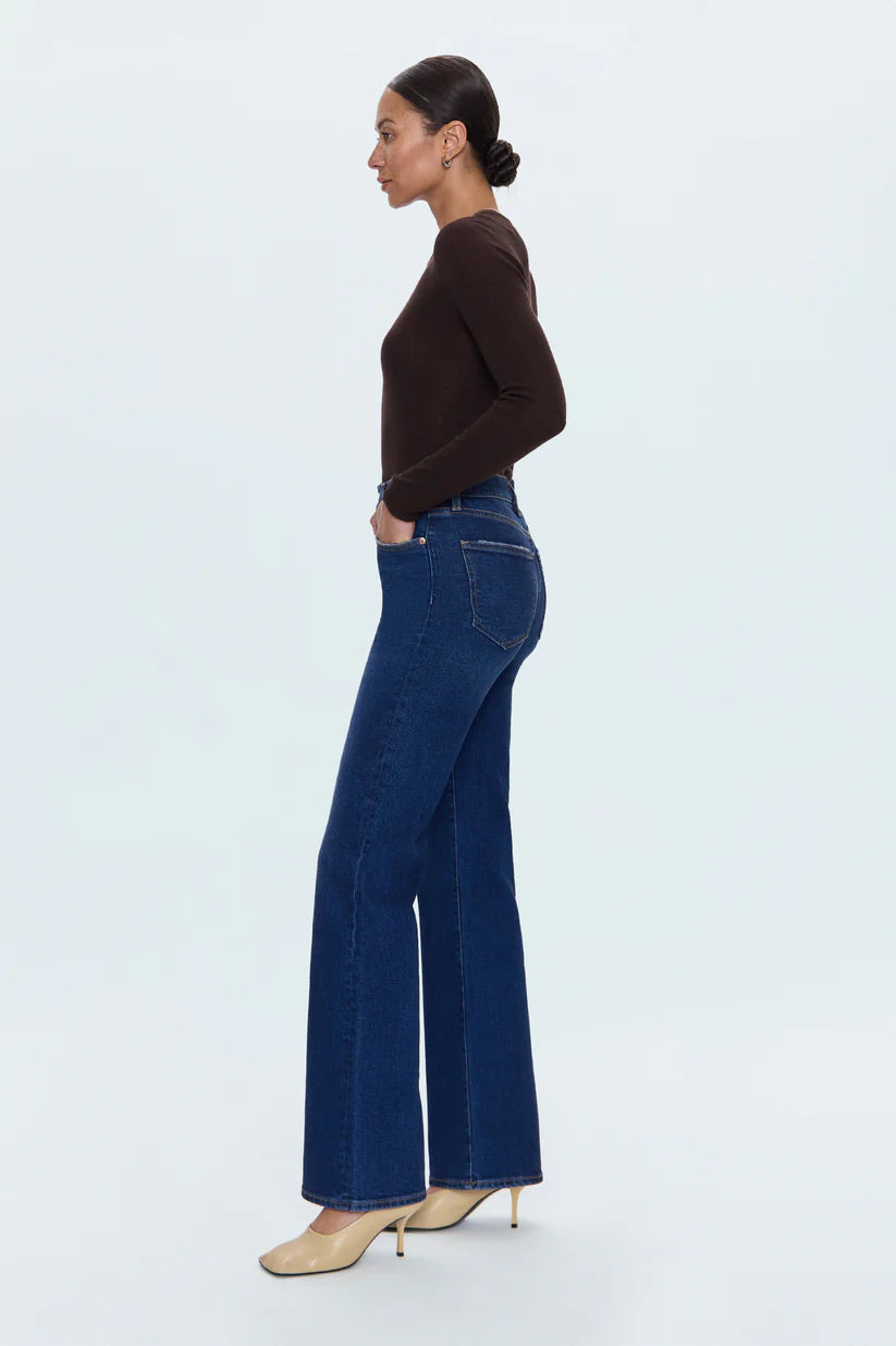Evie High Rise Slim Boot Cut Jean - Penthouse