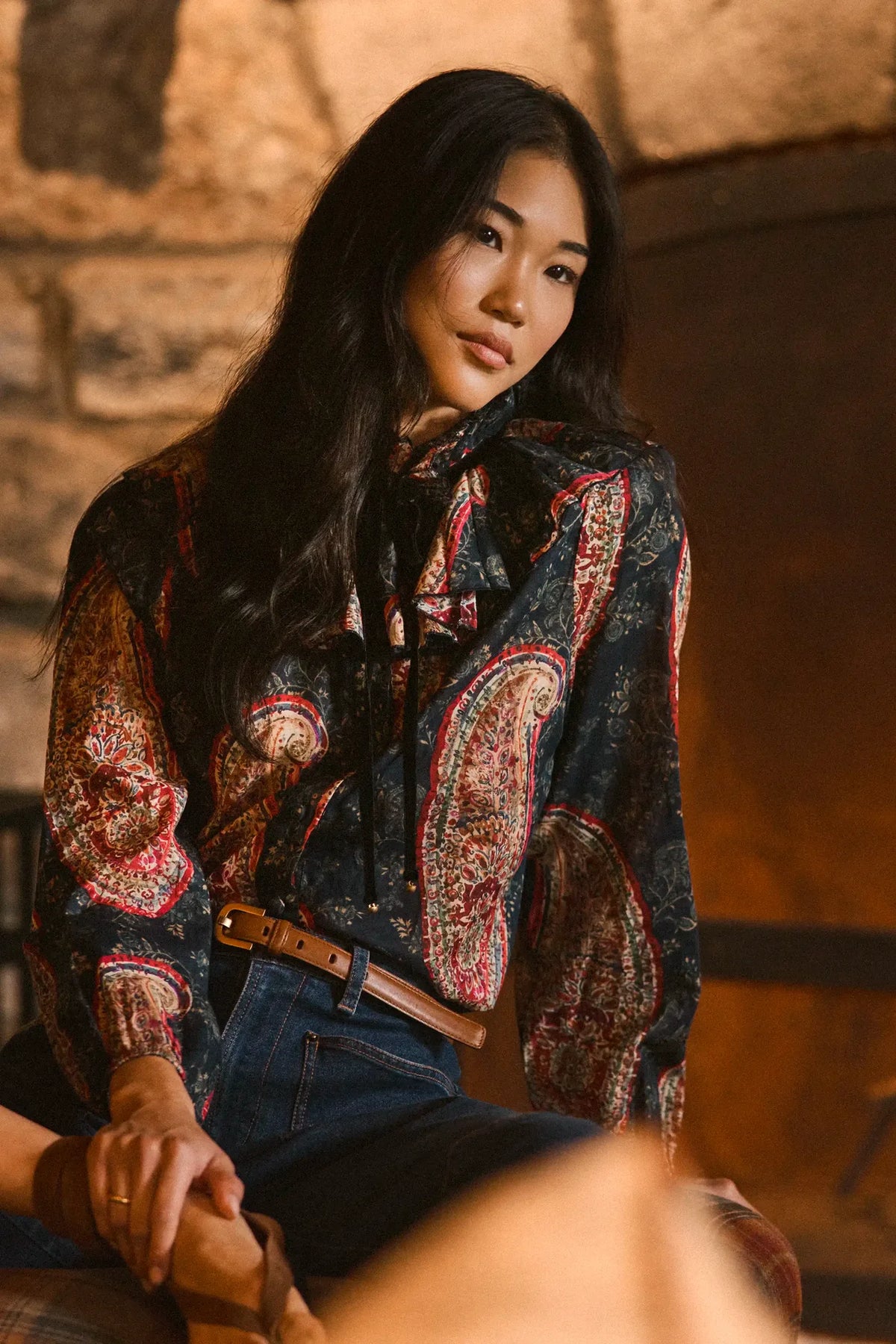 Eloise Top - Twilight Paisley