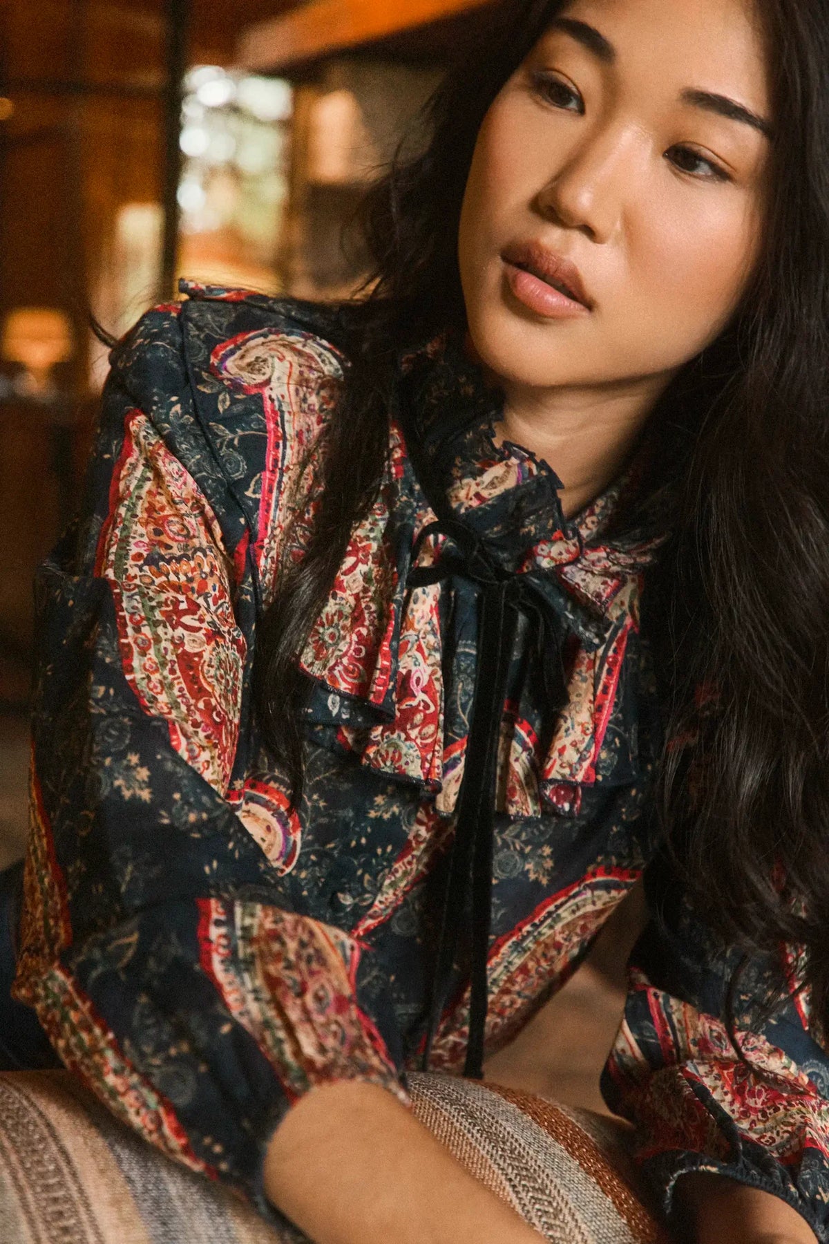 Eloise Top - Twilight Paisley