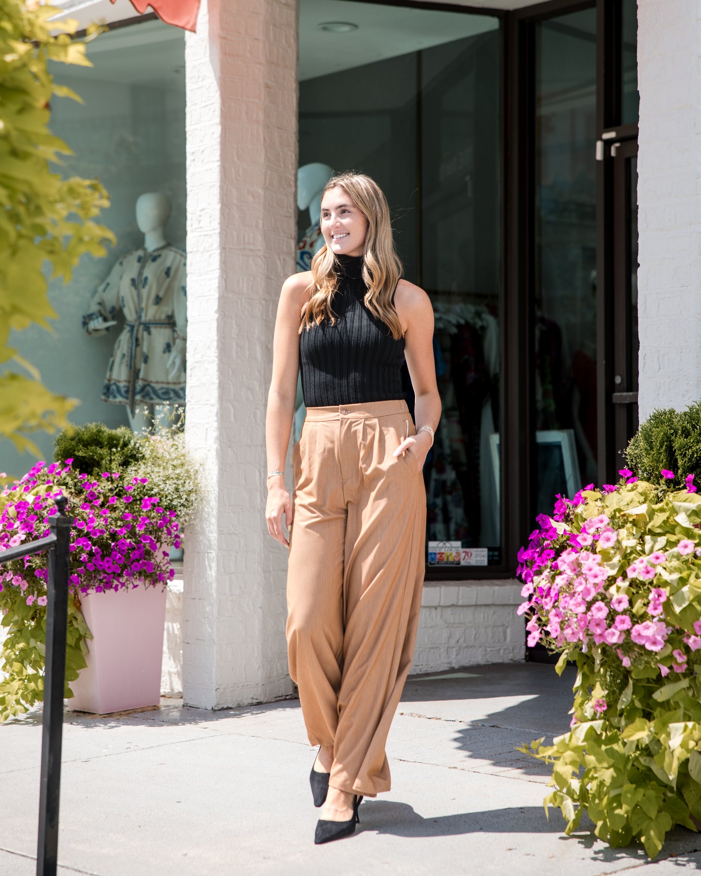 Marbella Wide Leg Pant - Honey