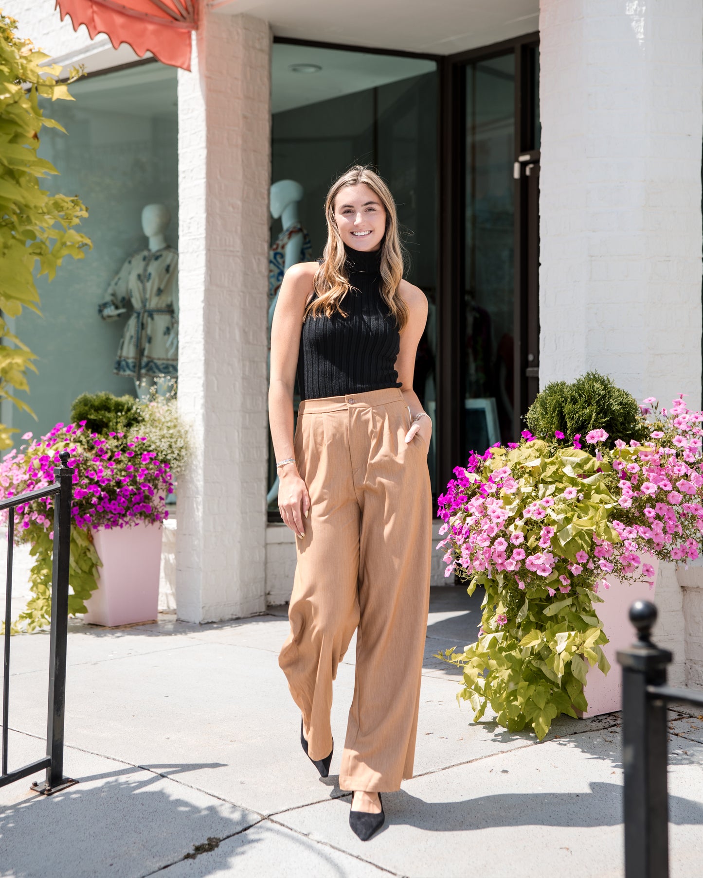 Marbella Wide Leg Pant - Honey