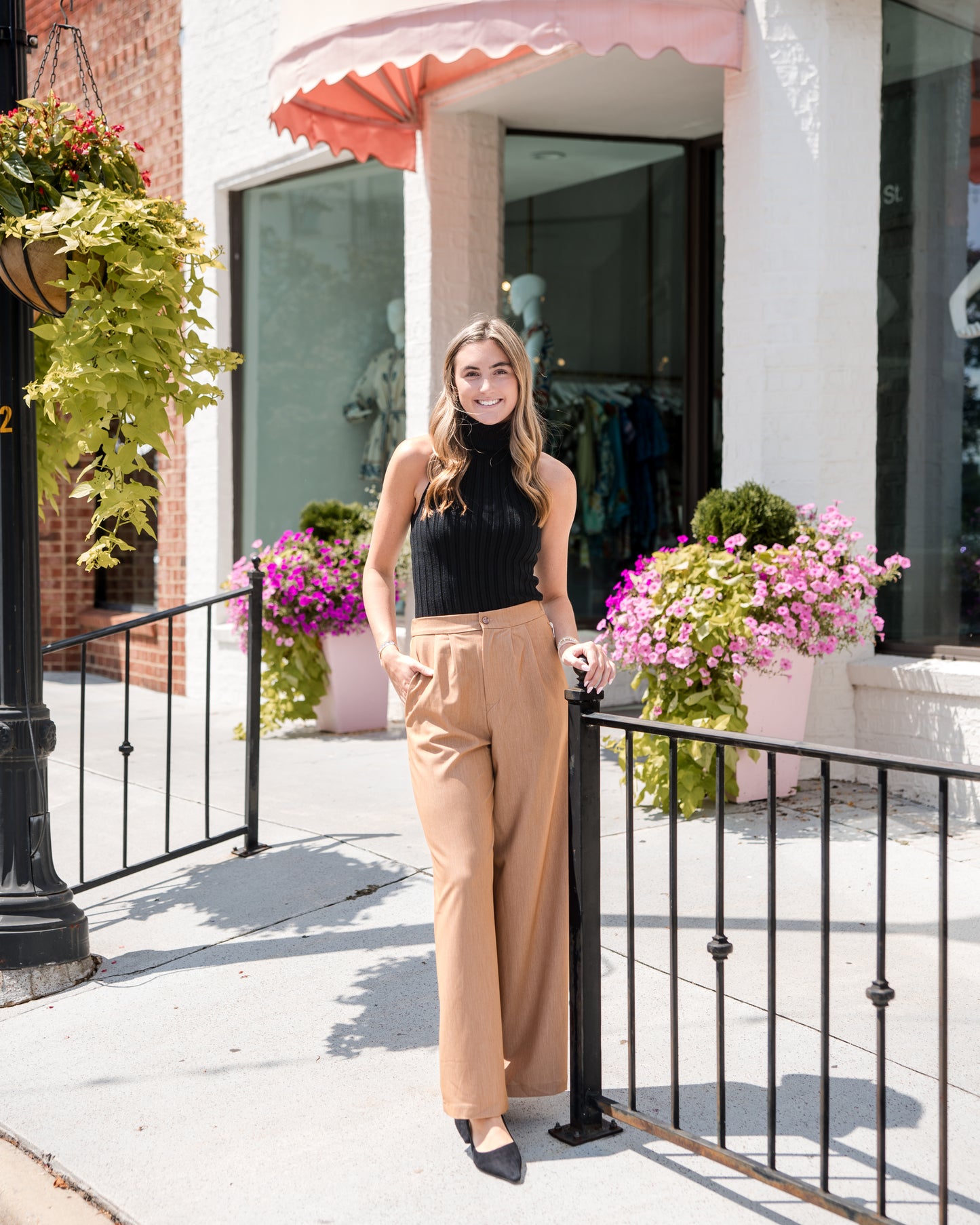 Marbella Wide Leg Pant - Honey