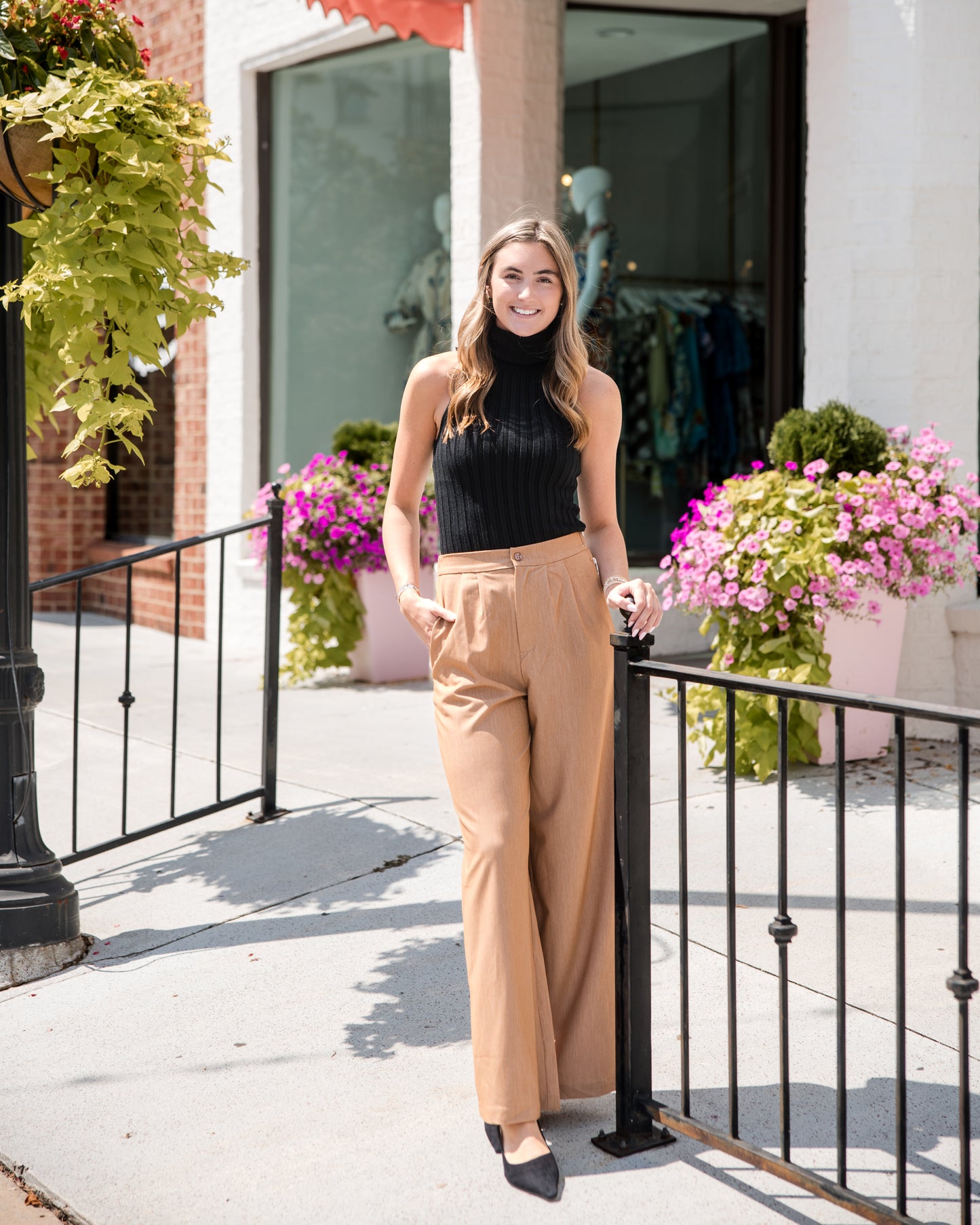 Marbella Wide Leg Pant - Honey