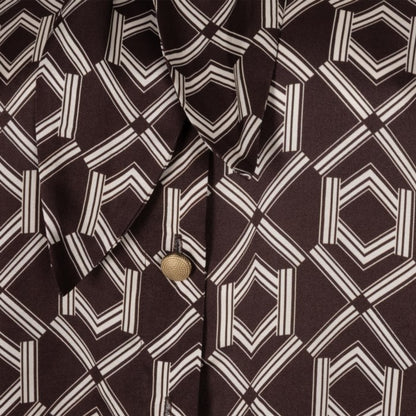 Geometric Bow Blouse