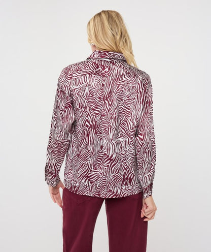 Oversized Zebra Blouse