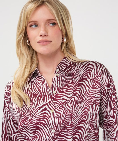 Oversized Zebra Blouse