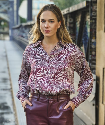 Oversized Zebra Blouse