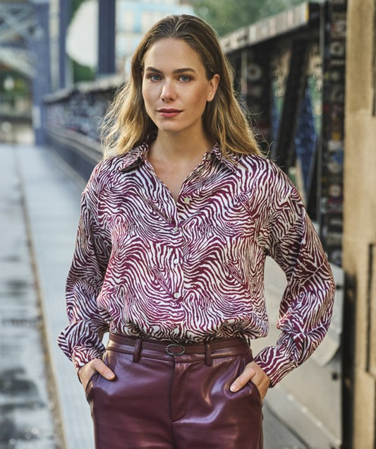 Oversized Zebra Blouse