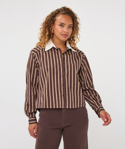 Stripe Stud Blouse
