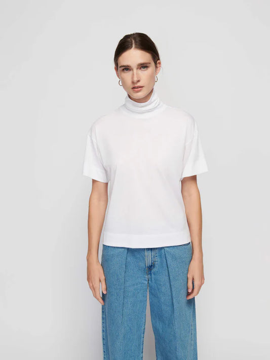 Fable Turtleneck Tee - White