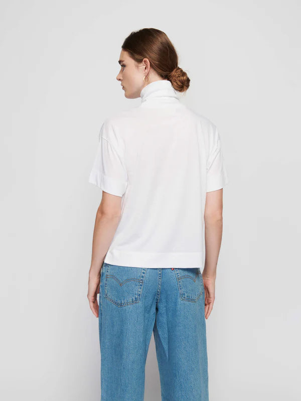 Fable Turtleneck Tee - White