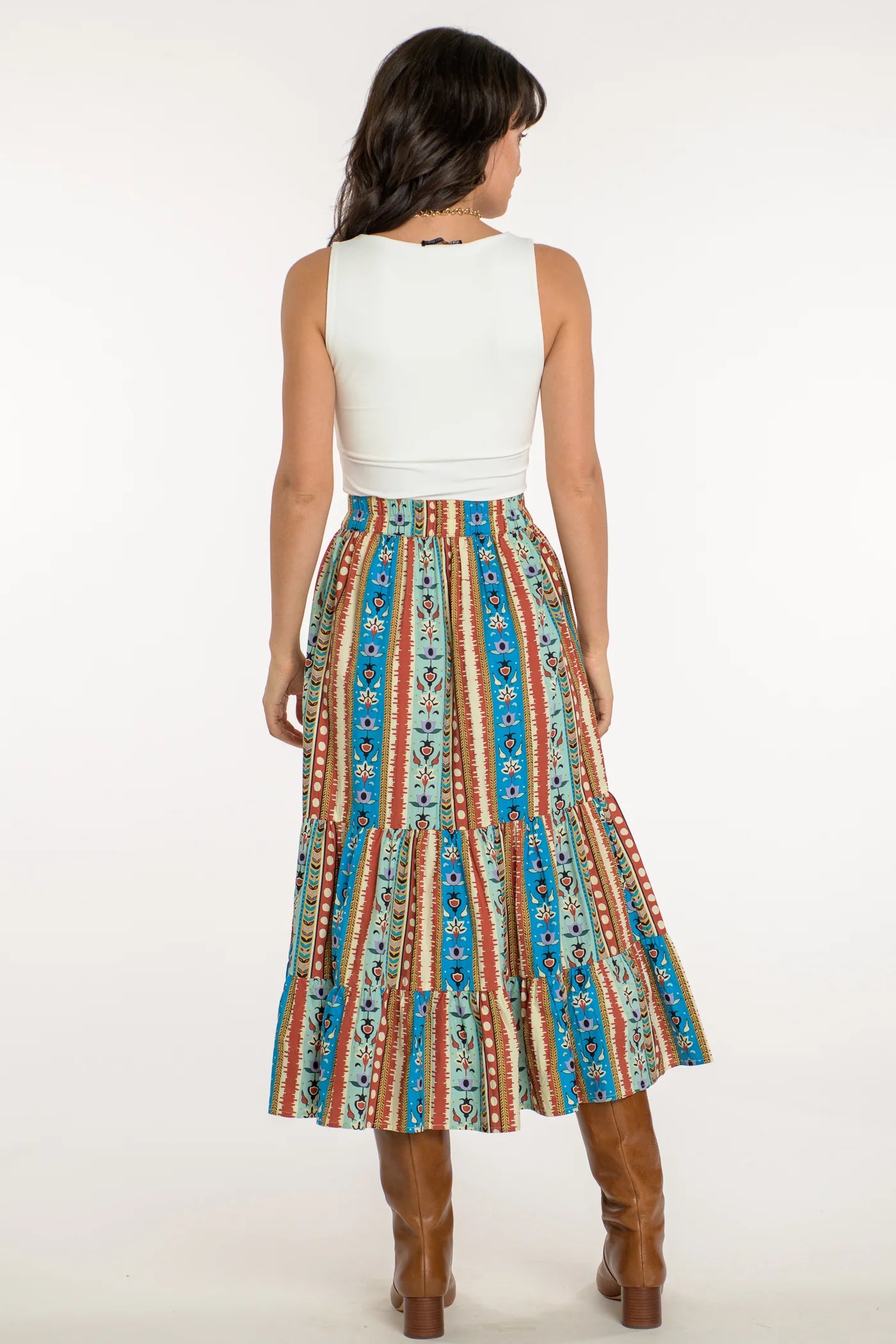 Elizabeth James The Label Surrey Skirt - Serape Stripe