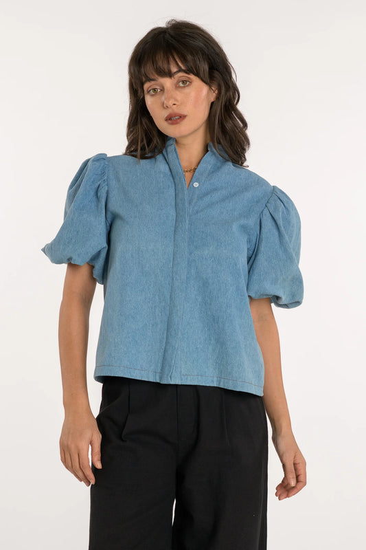 Elizabeth James The Label Edie Top - Denim