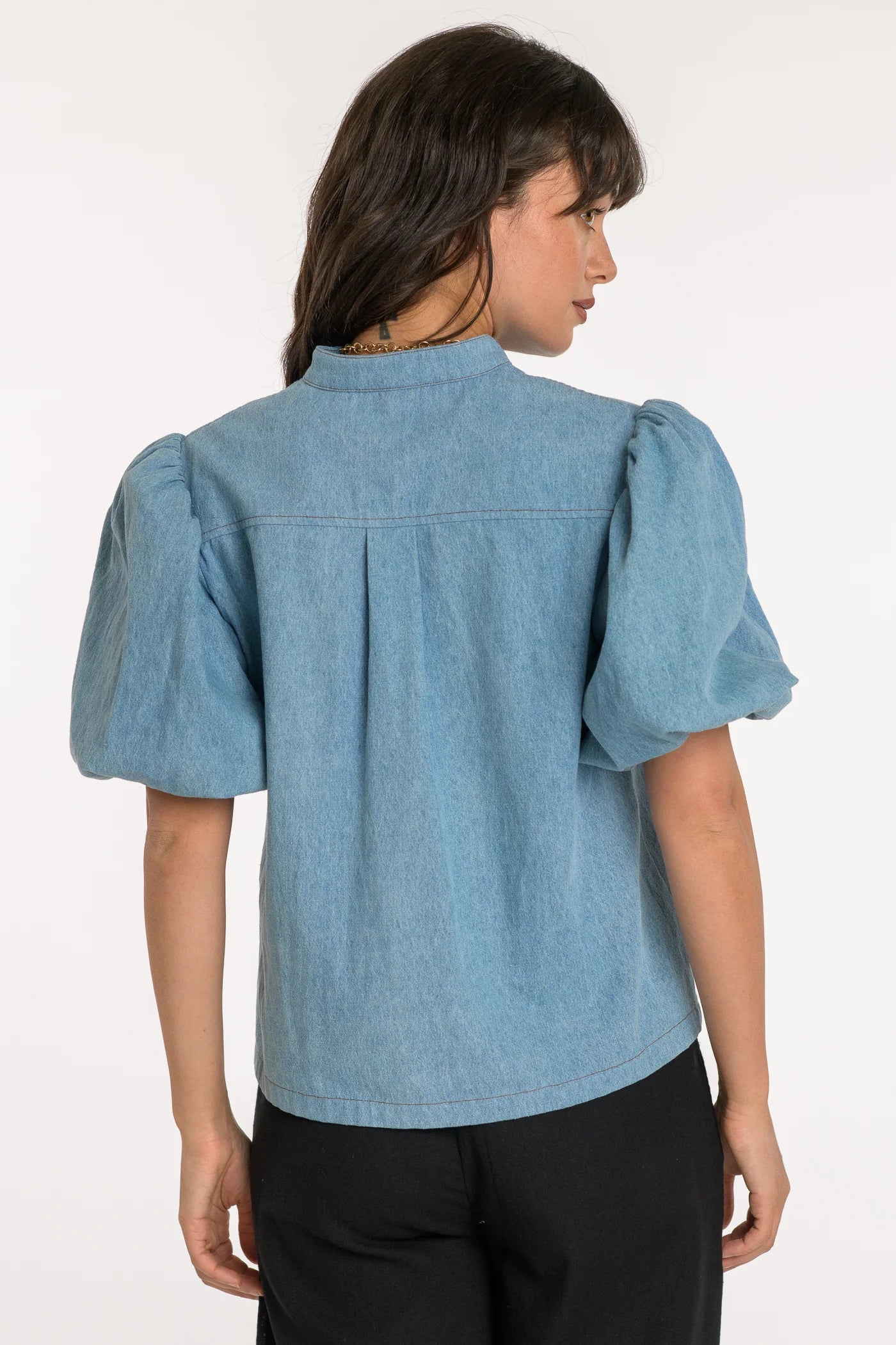 Elizabeth James The Label Edie Top - Denim