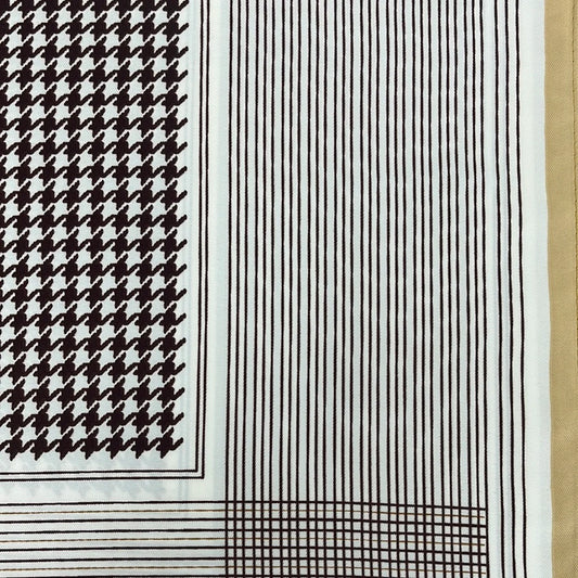 Checkmate Chic Scarf - Beige
