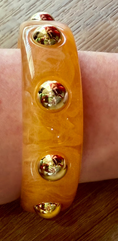 Abby Bangle Bracelet - Honey