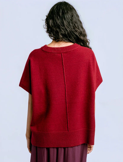 Gwyenth 'Caroline' Top - Ruby Red