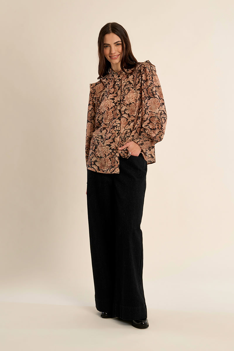 Manor Shirt - Black Olympe
