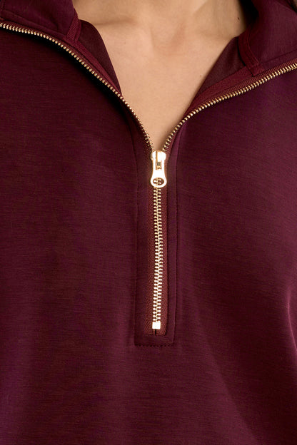 Gala Short Sleeve Sweatshirt - Dark Red