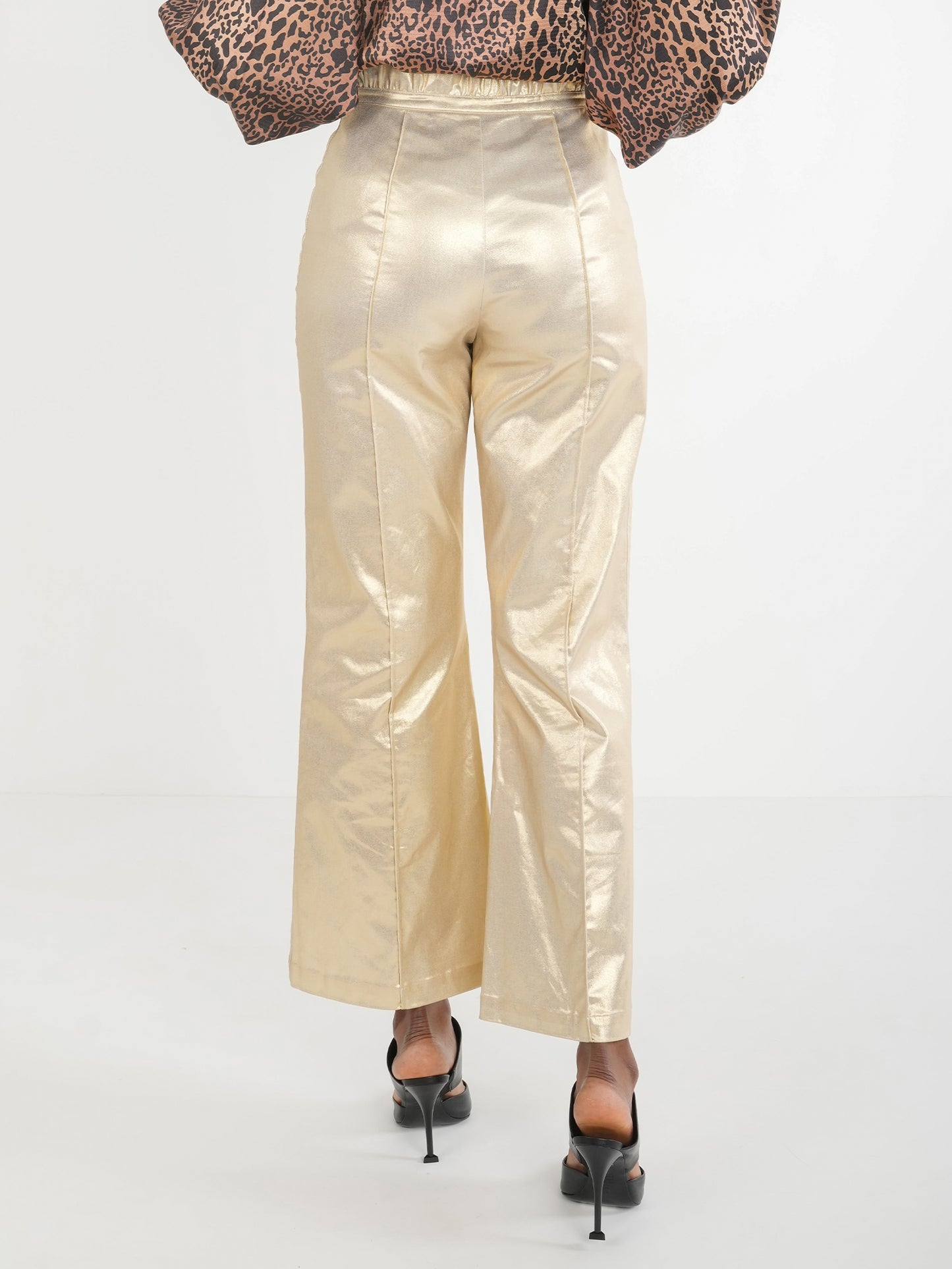 Emily McCarthy Ruffle Flare Pant - Gold Rush