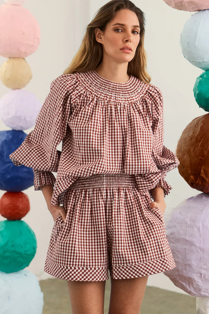 Jemma Short - Costwold Check Rust