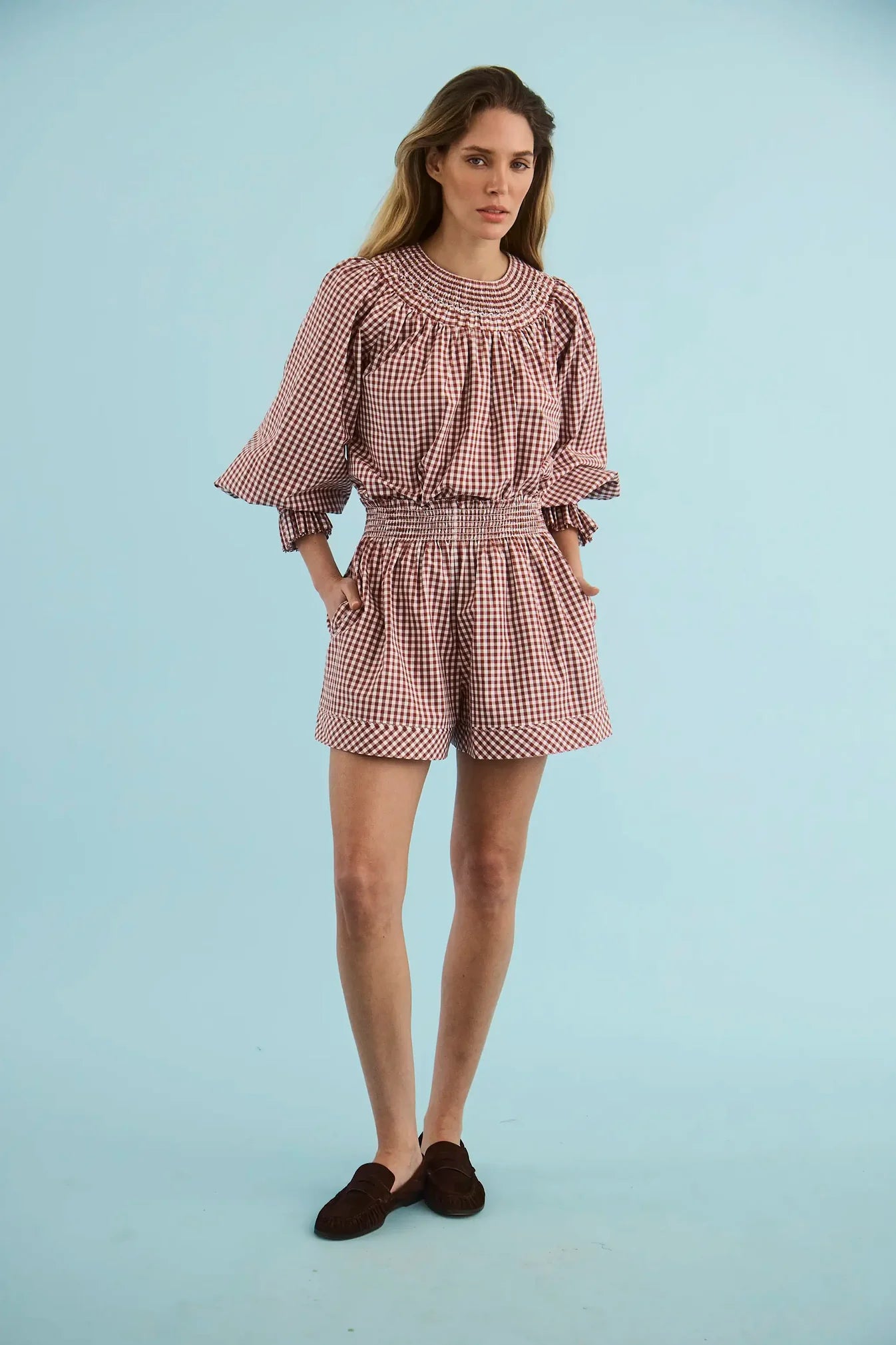 Jemma Short - Costwold Check Rust