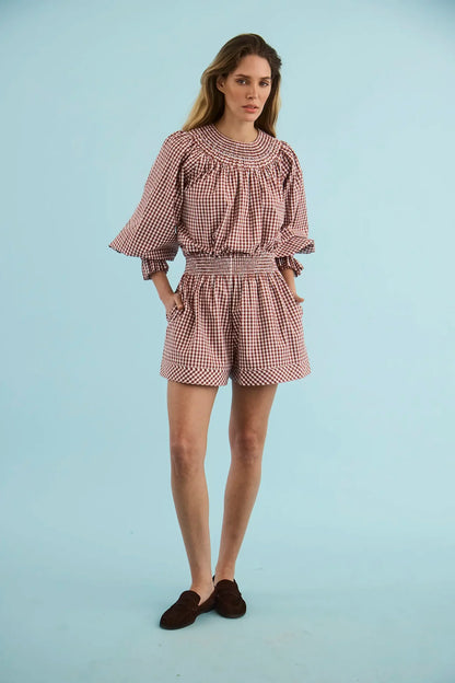 Jemma Short - Costwold Check Rust