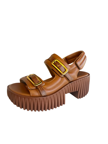 Plia Kiko Sandals - Brown